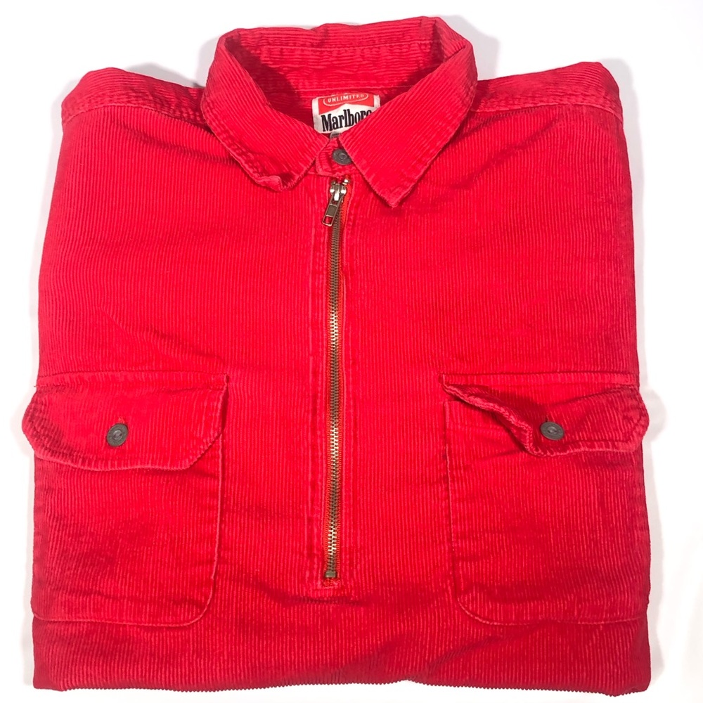 Vintage Marlboro  XL Corduroy Sleeve Shirt